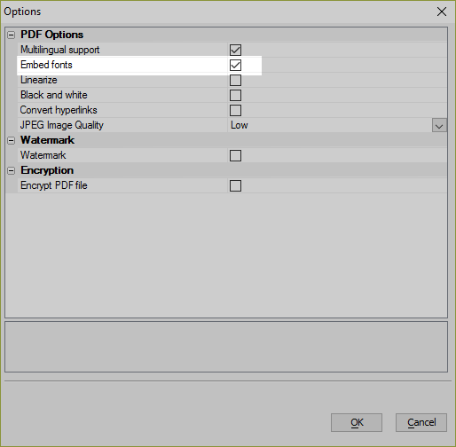 Enable Disable Embed Font3